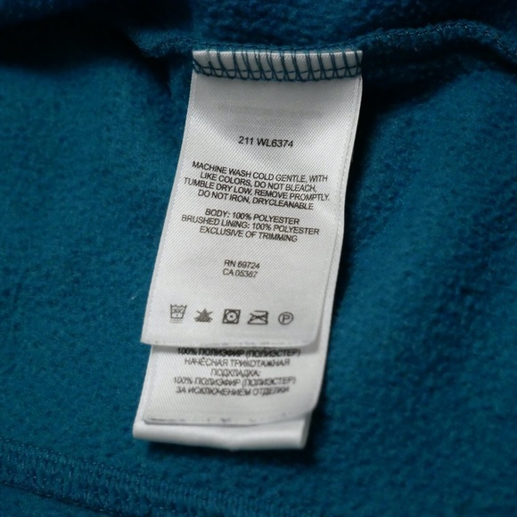 Columbia Fleece Sweater, fulll Zip,  S, w/ hoodie - Picture 10 of 13